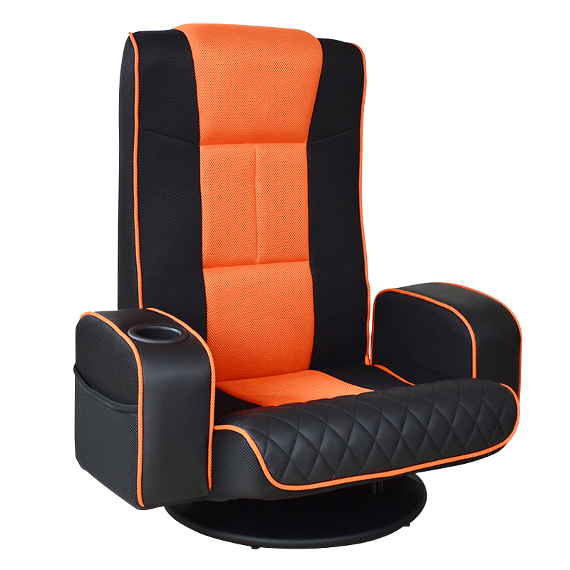 Verstelbare Mesh Pu-vloergamingstoel met bekerhouder (S-0107b)