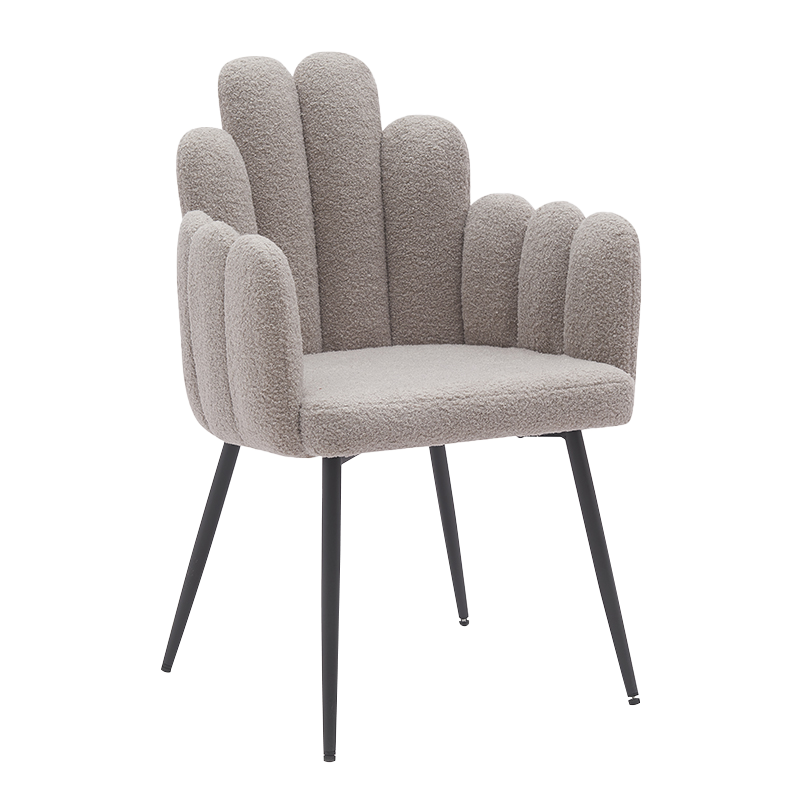 Grijszwarte metalen poten eetkamerstoelen (Y-C14)