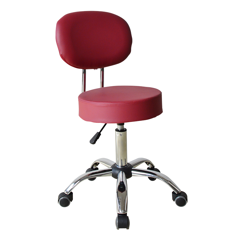 Rode draaibare, eenvoudige lederen salonstoelen met middenrug (GY-2111)