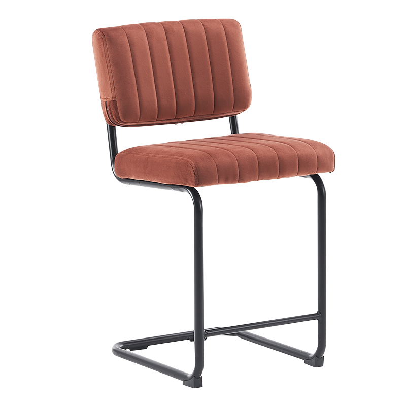 Kameel fluwelen tegenkrukstoelen met lage rugleuning (Y-C02)