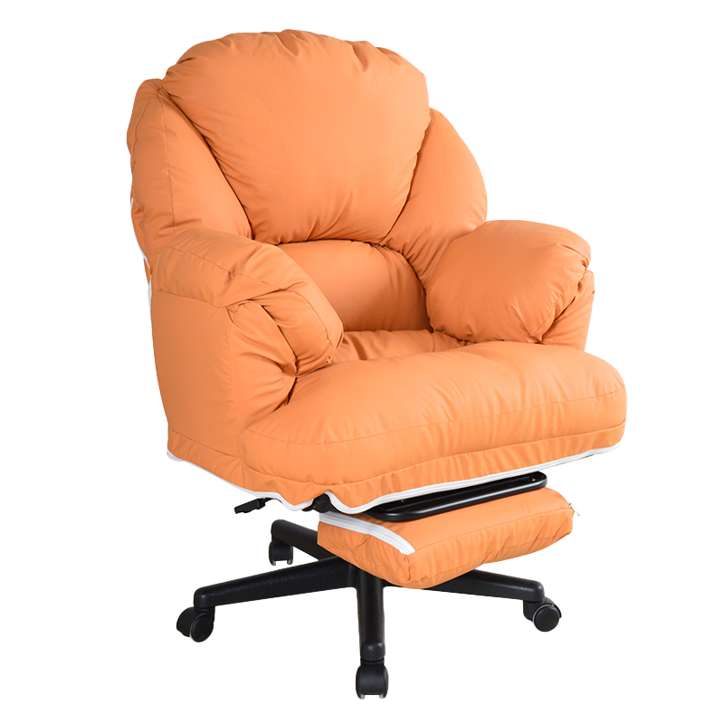 Home Nordic Comfortabele Zachte Grote Computer Pu Lederen Fauteuil Studie Bureaustoel Luie Fauteuil Met Voetensteun Voor Woonkamer (GY-108)