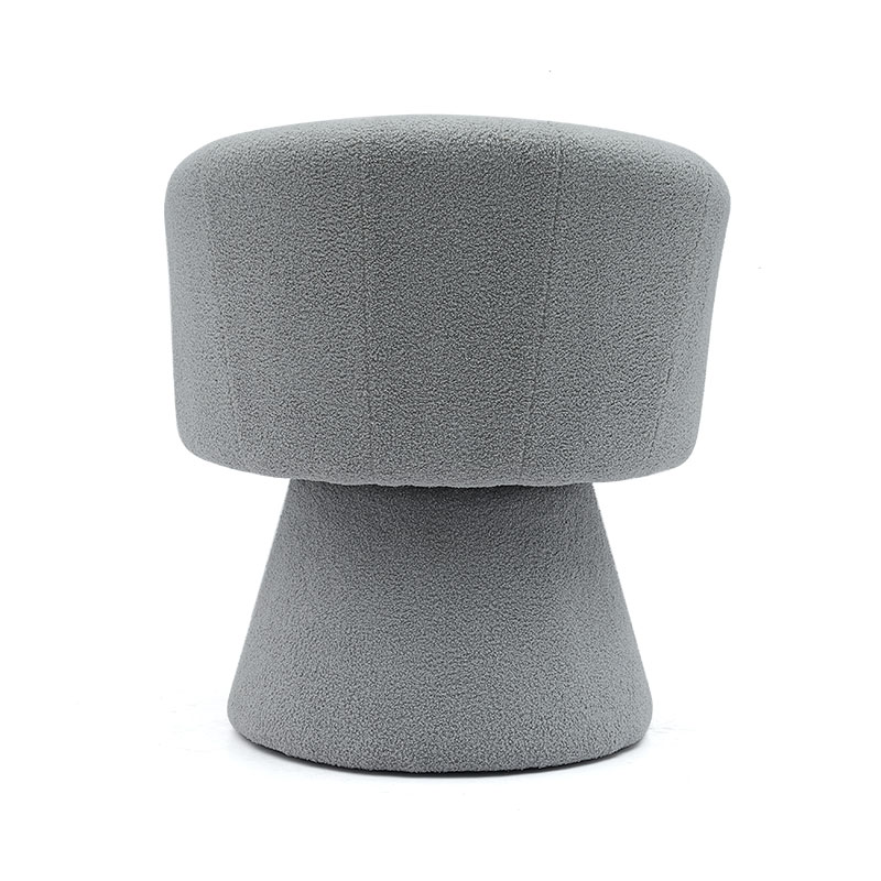 Grijs Indoor Vrijetijdsstijl Comfortabel Dikker Zitkussen Draaibaar Hotel Accent Chaise Lounge Stoel Fauteuil voor Woonkamer (GY-646)