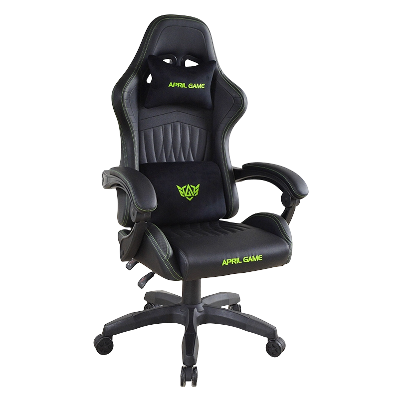 PP verstelbare armleuningen verstelbare lederen gamingstoel (T-7130)